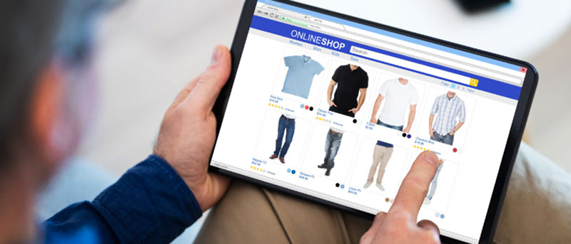Online sift clothing and footwear sales